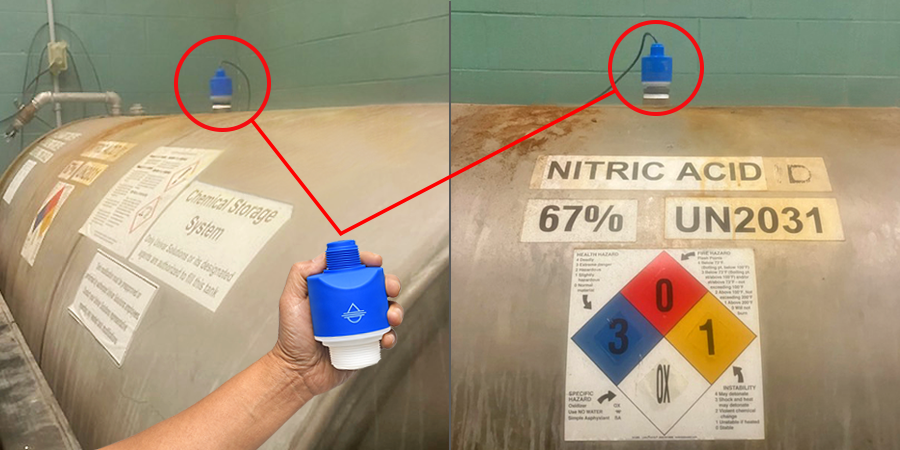 Nitric Acid Bulk Storage Tank Radar Level Measurement