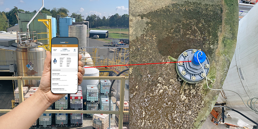 Sensor radar de nivel de tanque químico de bajo dieléctrico