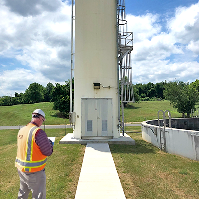 Tratamento de água Transmissor de nível por radar para silos de cal