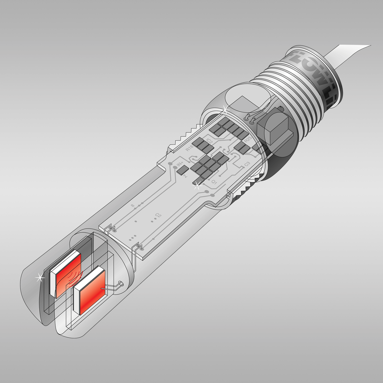 Switch-Tek LU10 Ultrasonic Point Liquid Level Switch